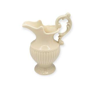 Thatcham Creamware Small Milk Cream Pitchers Ivory Porcelain Vintage Shabby Chic